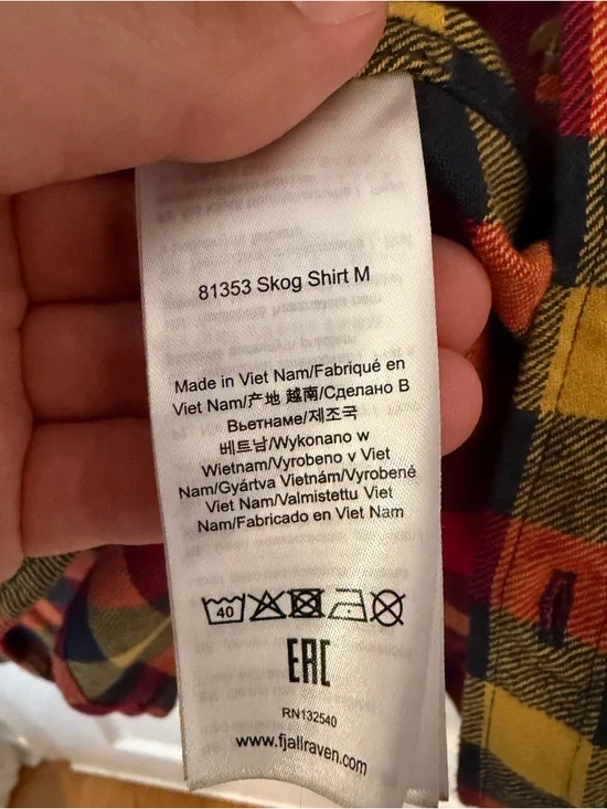 Fjallraven clog thick cotton button down - Picture 4 of 5